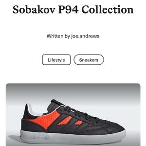 Adidas Sobakov P94 Black and Red Shoes